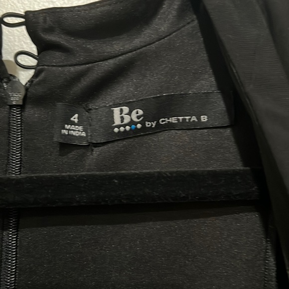 Be by Chetta B Black/Bronze Maxi Dress Size 4 - Picture 7 of 9